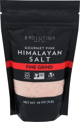 Wholesale Evolution Salt Himalayan Pink Salt Fine 16 Oz Bag- Bulk