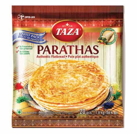 Wholesale Taza Foods Hand Made Paratha 20pcs- Bulk