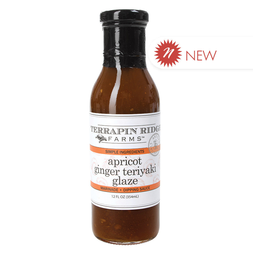 Wholesale Terrapin Ridge Apricot Ginger Teriyaki Glaze 12 Oz Bottle *Fl Dc Only*- Bulk