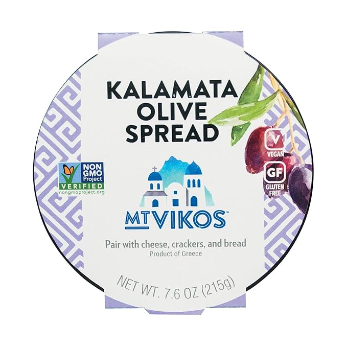 Mt. Vikos Kalamata Olive Spread Cheese 7.5oz 6ct