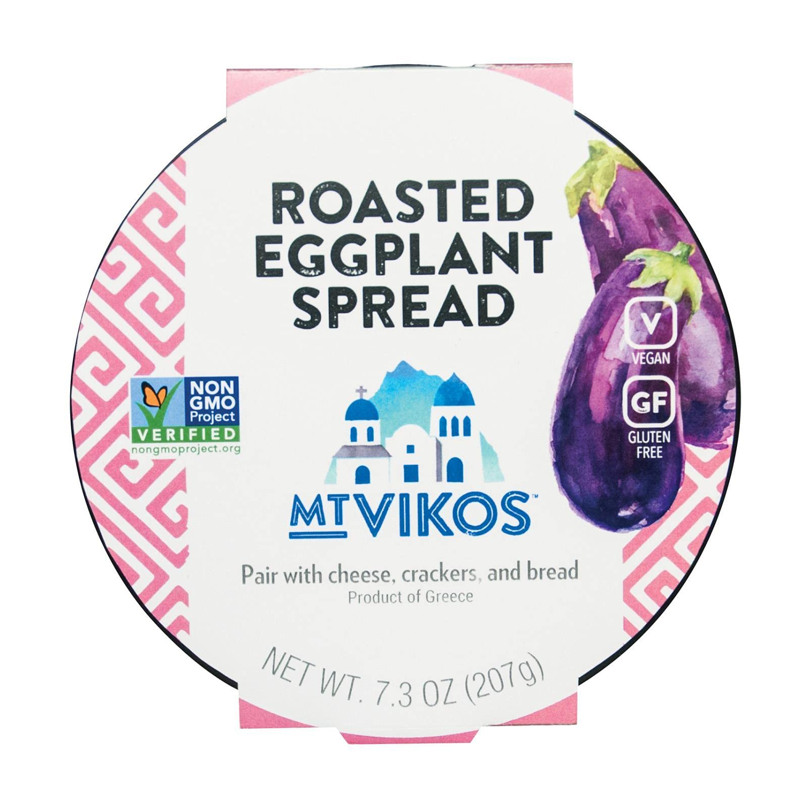 Mt. Vikos Roasted Eggplant Spread Cheese 7.3oz 6ct