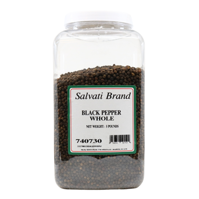 Wholesale Salvati Black Pepper - Whole Spices 5 LB.- Bulk