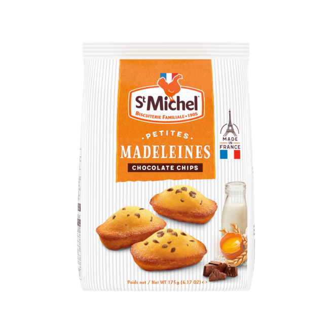 Wholesale Saint Michel Mini Madeleines with Chocolate Chips 175 g- Bulk