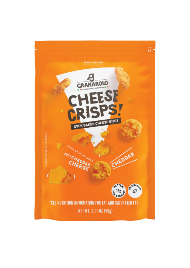 Wholesale Granarolo Cheddar Cheese Crisp Cheese 2 oz- Bulk