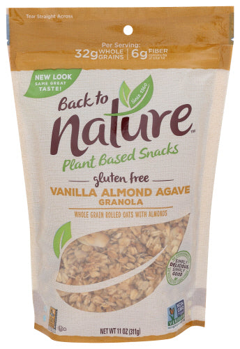 Back To Nature Gluten-free Vanilla Almond Agave Granola 11oz 6ct