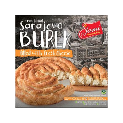 Wholesale Jami Sarajevo Burek with Cheese 950g pie- Bulk