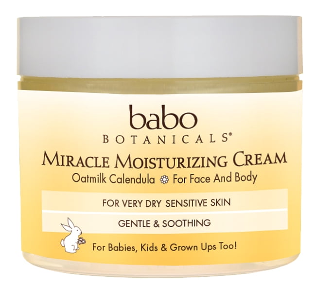 Babo Botanicals Moisturizing Oatmilk Miracle Cream 2 oz Jar