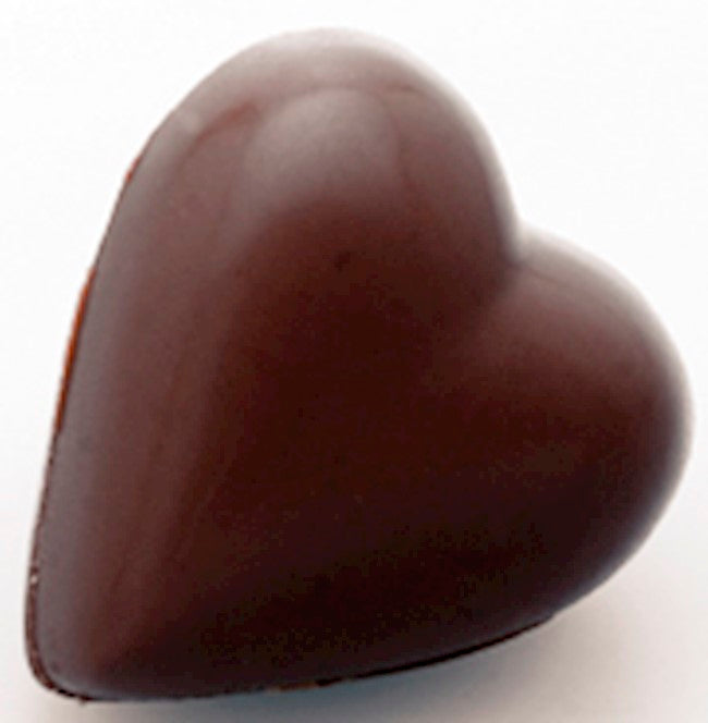 Wholesale Dark Chocolate Praline Heart with Fine Praline and Roasted Hazelnut Filling 2.2 LB- Bulk