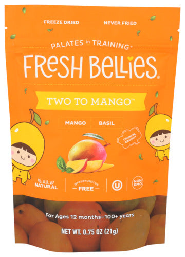 Wholesale Fresh Bellies Vegan Snacks for Kids and Toddlers Two To Mango 0.75oz- Bulk