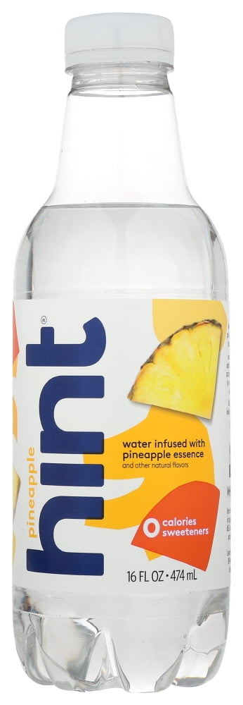 Hint Pineapple Flavored Water 16 Fl Oz Bottle