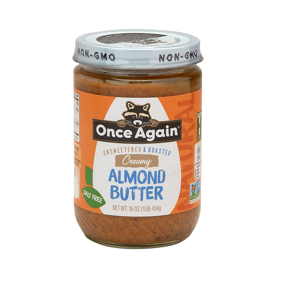 Wholesale Once Again No Stir Roasted Creamy Almond Butter 16 Oz Jar- Bulk