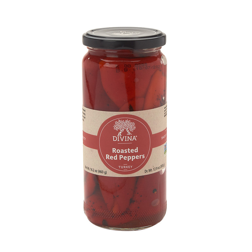 Wholesale Divina Roasted Sweet Peppers 13 Oz Jar- Bulk