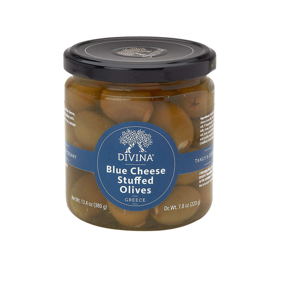 Wholesale Divina-Blue Cheese Stuffed Olives 7.8 Oz Jar- Bulk