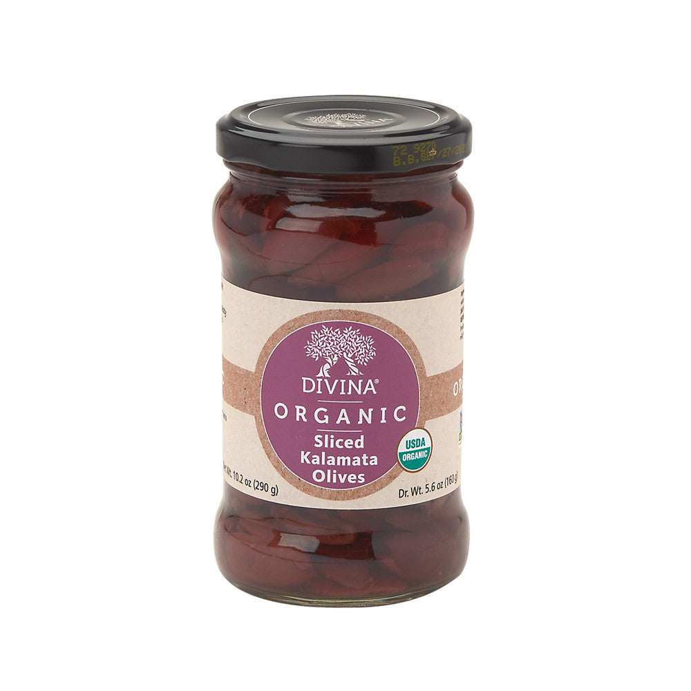 Wholesale Divina Organic Sliced Kalamata Olives Sliced 5.6 Oz Jar- Bulk