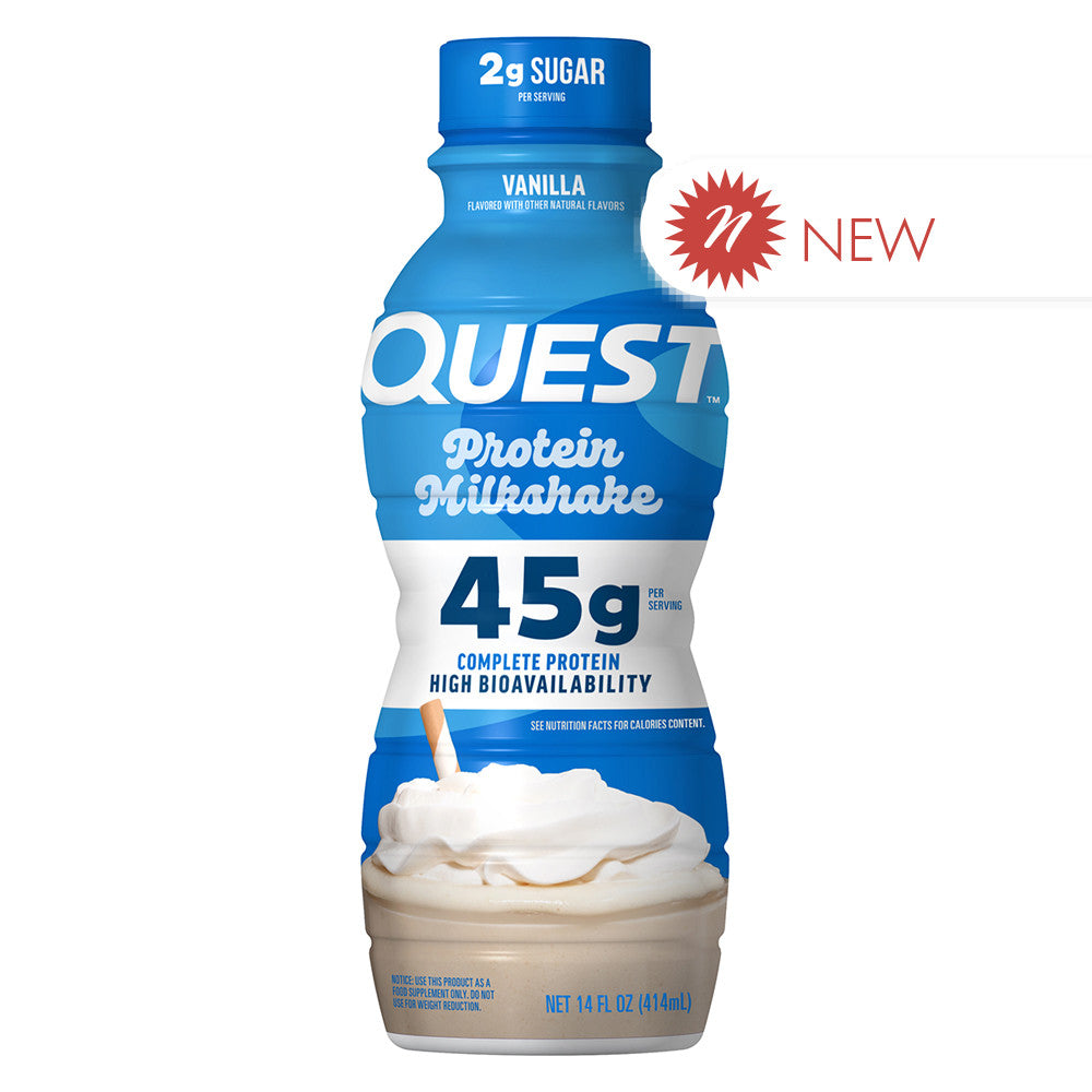 Wholesale Quest - Protein Milkshake - Vanilla - 14Oz- Bulk