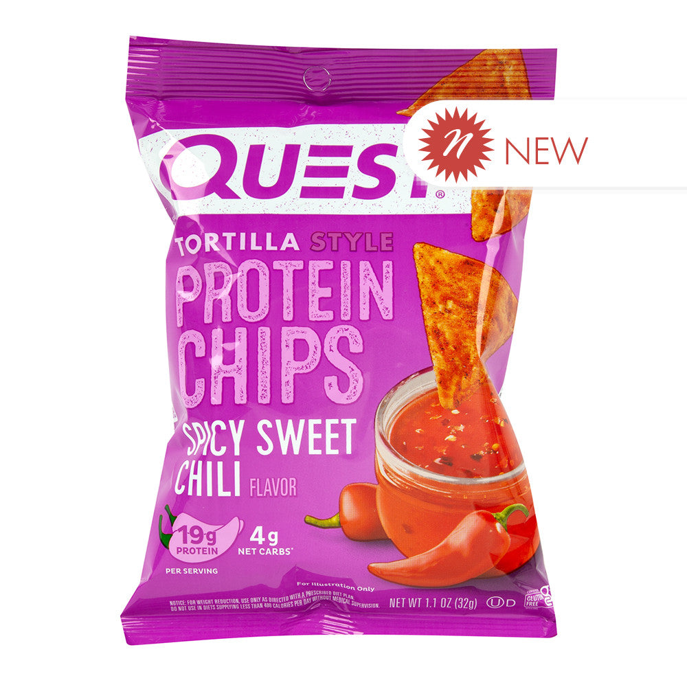 Wholesale Quest Sweet Spicy Chili Tortilla Style Protein Chips 1.1 Oz Bag- Bulk