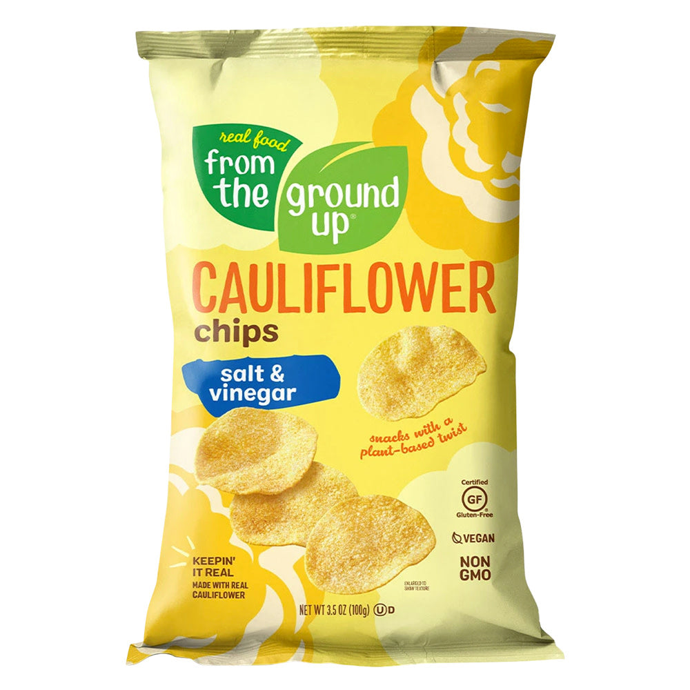 Wholesale From The Ground Up Cauliflower Salt & Vinegar Chips 3.5 Oz Bag- Bulk