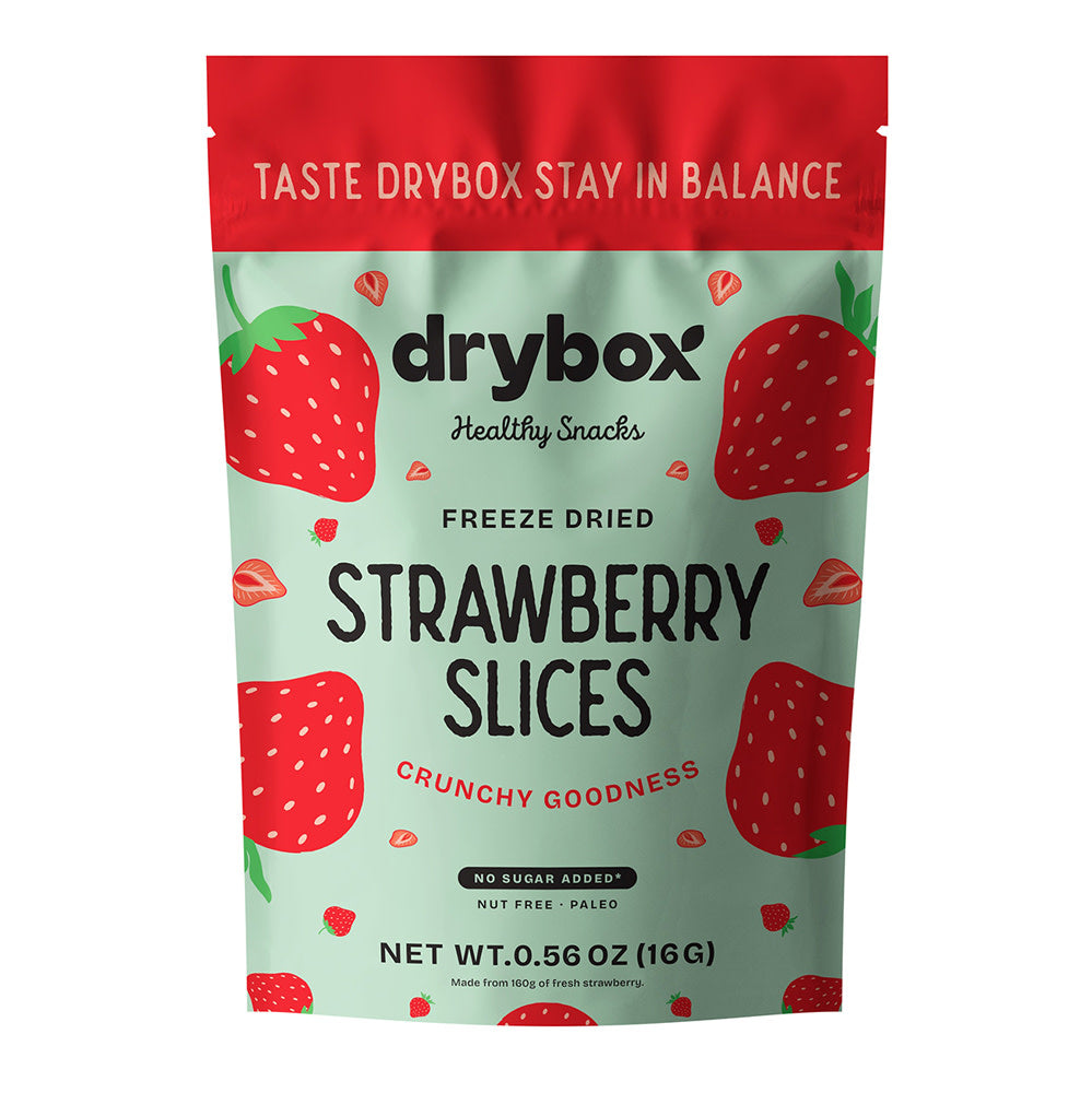 Wholesale Drybox Freeze Dried Strawberry Chips 0.5 Oz Bag- Bulk