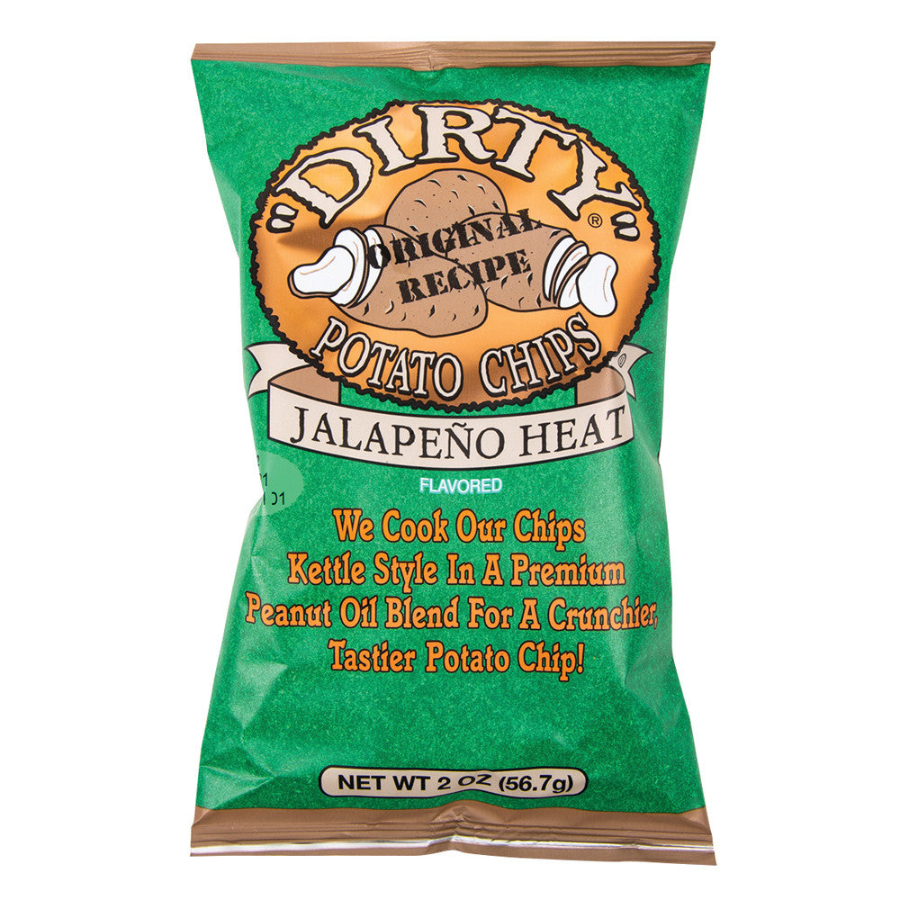 Wholesale Dirty Jalapeno Potato Chips 2 Oz Bag *Not For Sale In California*- Bulk