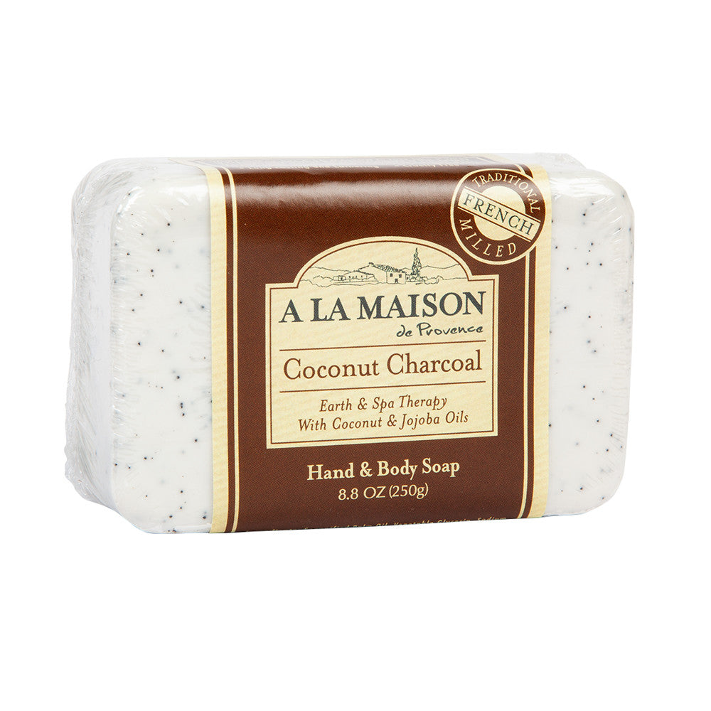 Wholesale A La Maison Coconut Charcoal Solid Soap 8.8 Oz Bar- Bulk