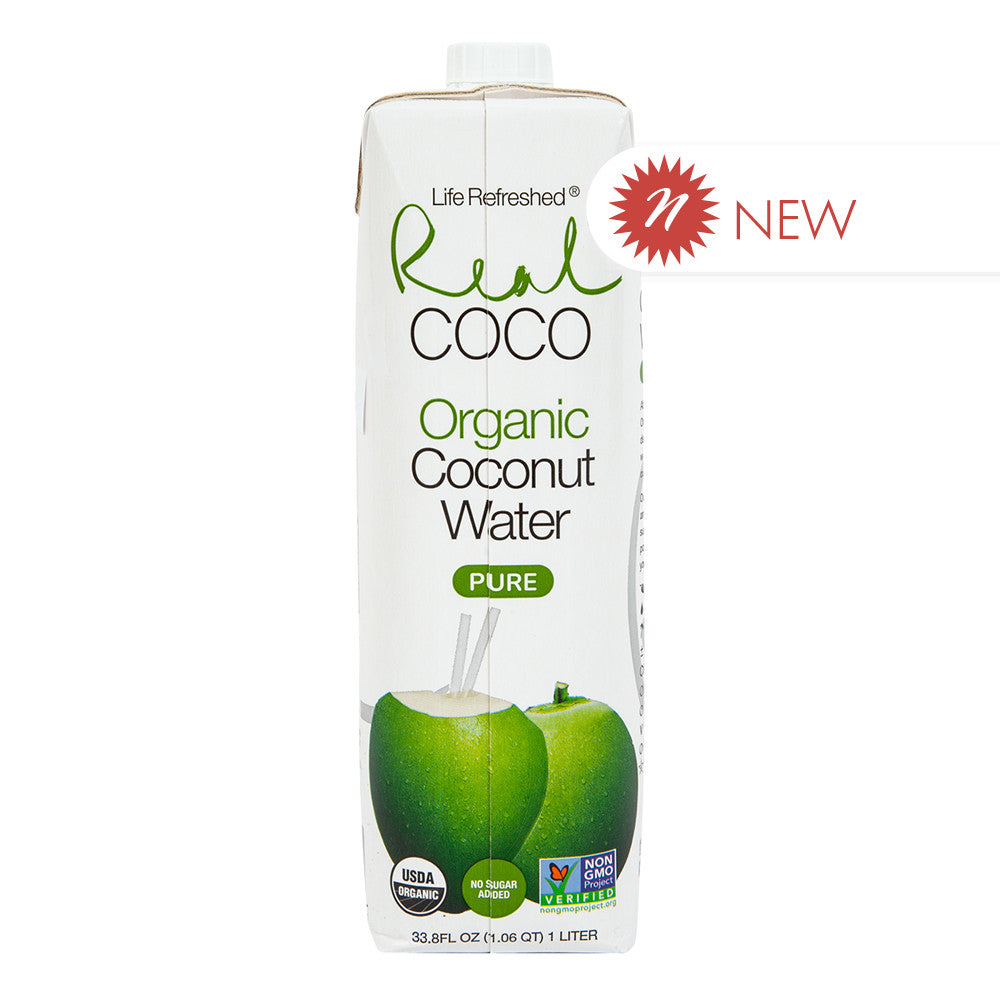 Wholesale Real Coco - Organic Coconut Water - 33.8Oz- Bulk