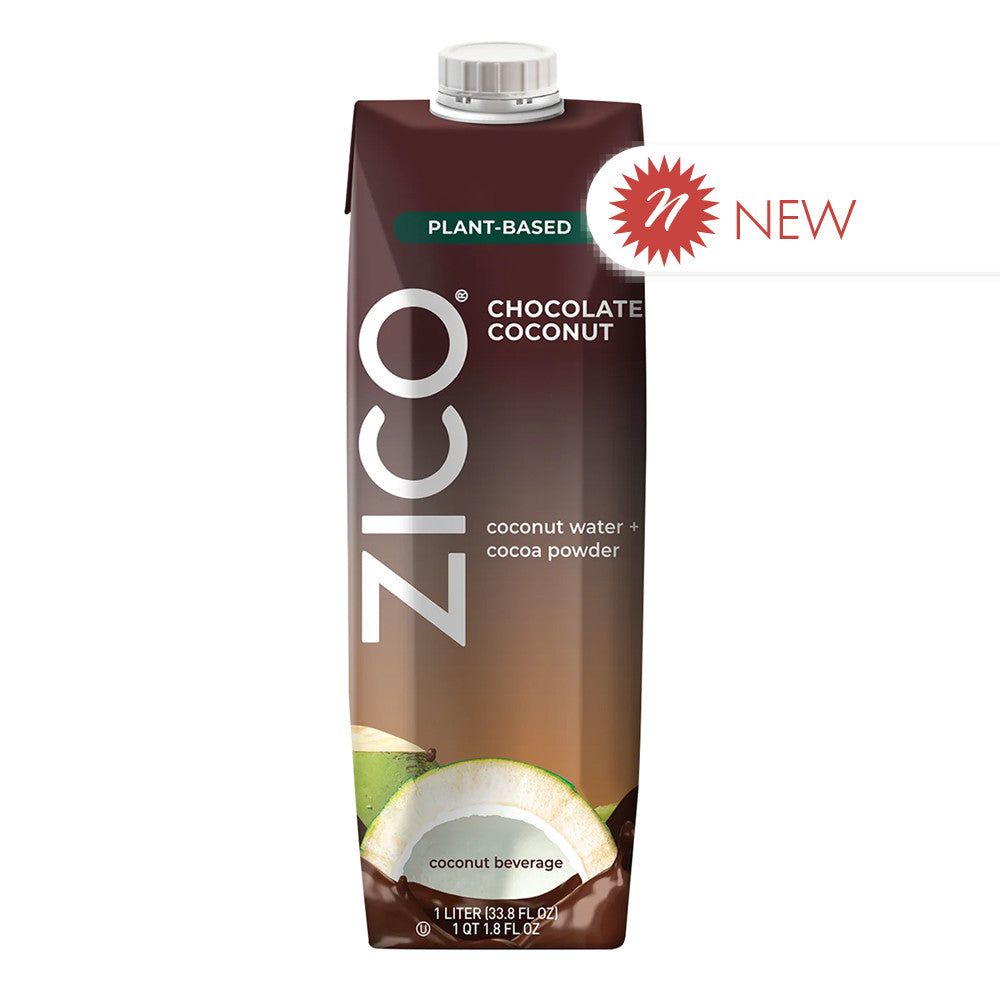 Wholesale Zico Coconut Water Chocolate 33.81 Oz Tetra Pack- Bulk