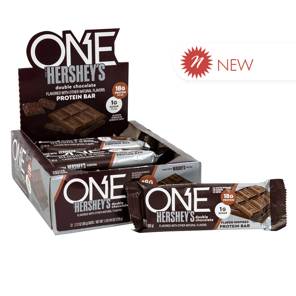 Wholesale One - Hershey'S Double Chocolate Protein Bar - 2.1Oz- Bulk