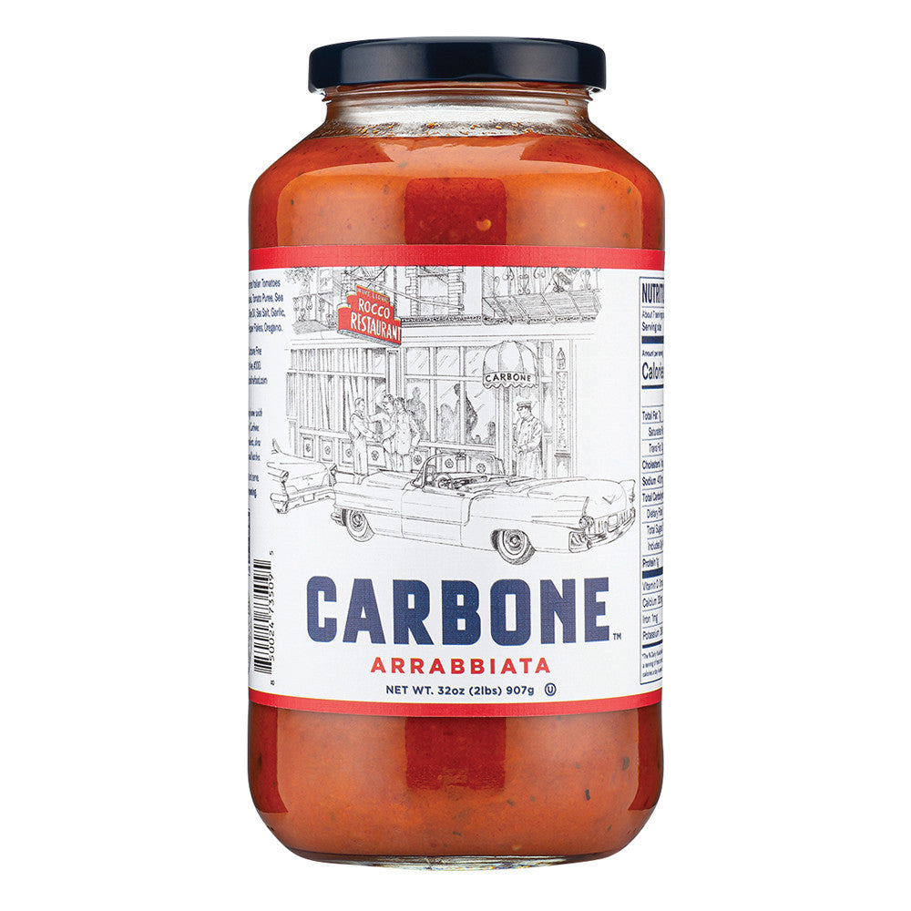 Wholesale Carbone Arrabbiata Pasta Sauce 32 Oz Jar- Bulk