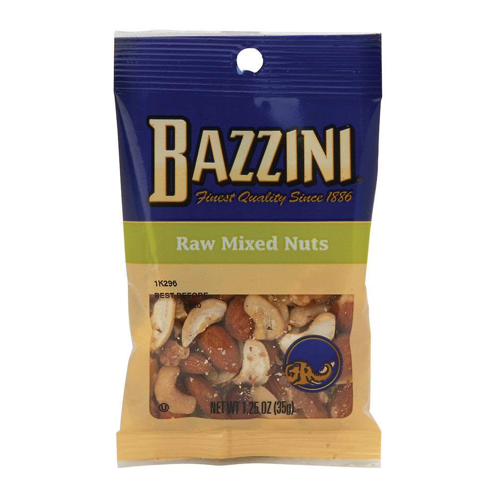 Wholesale Bazzini Raw Mixed Nuts 1.5 Oz Peg Bag- Bulk