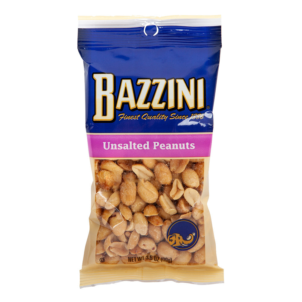 Wholesale Bazzini Unsalted Peanuts 3.5 Oz Peg Bag- Bulk