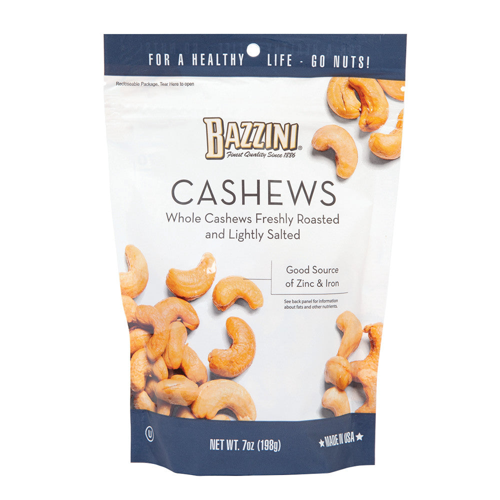 Wholesale Bazzini Salted Cashews 7 Oz Peg Bag- Bulk