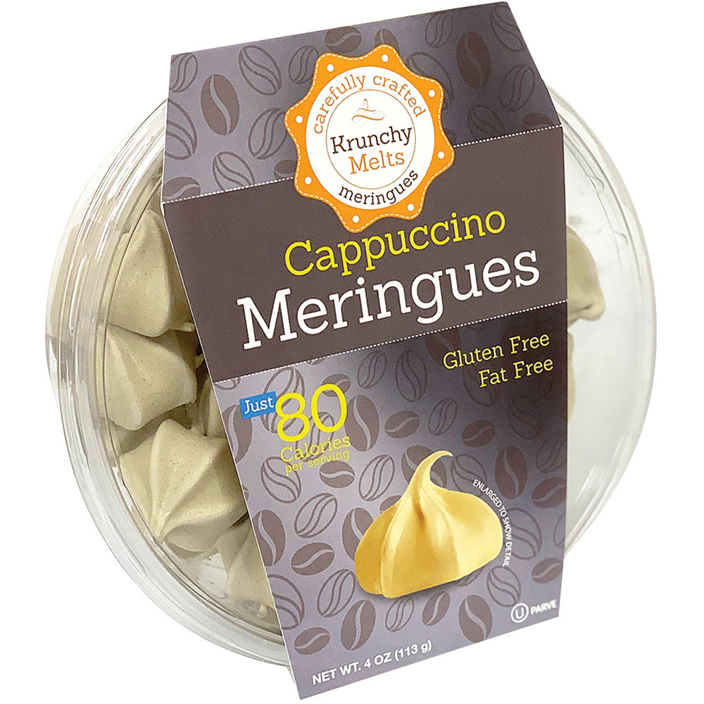 Wholesale Krunchy Melts Cappuccino Meringues 4 Oz Tub- Bulk