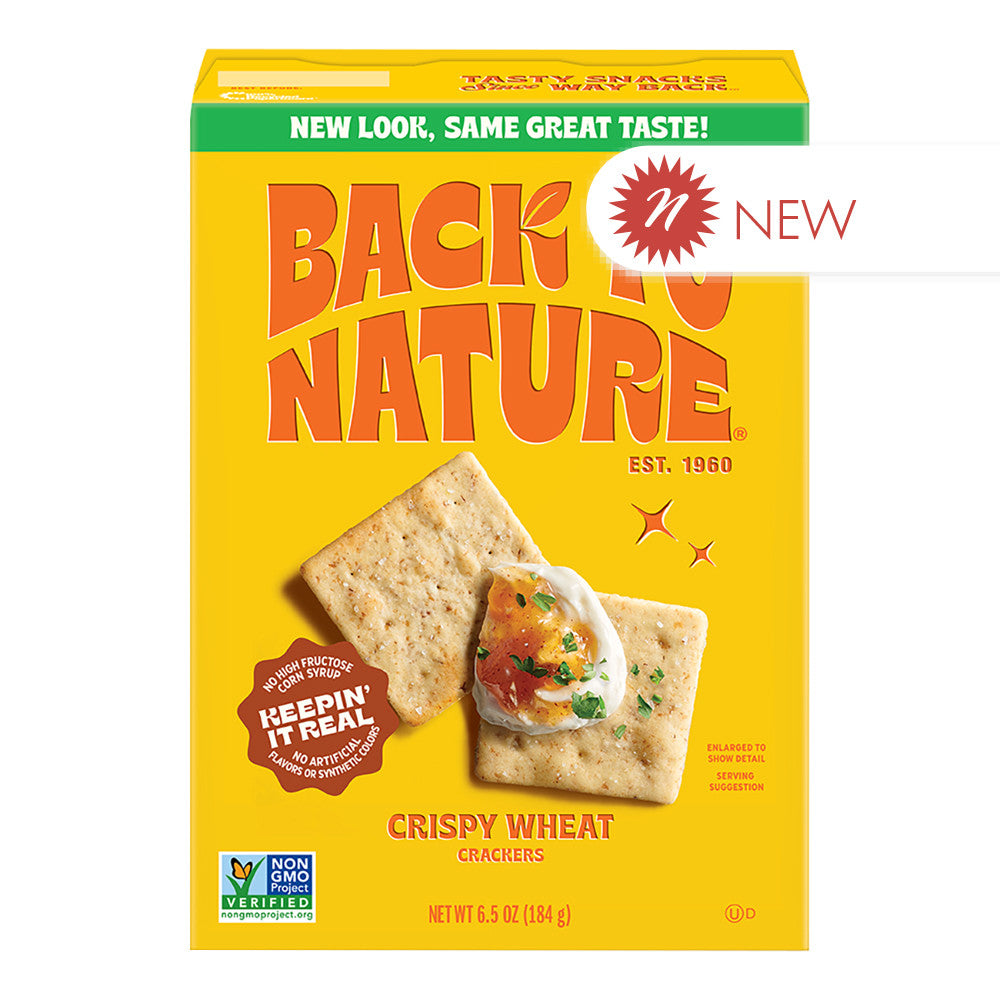 Wholesale Back To Nature - Crispy Wheat Crackers - 6.5Oz- Bulk