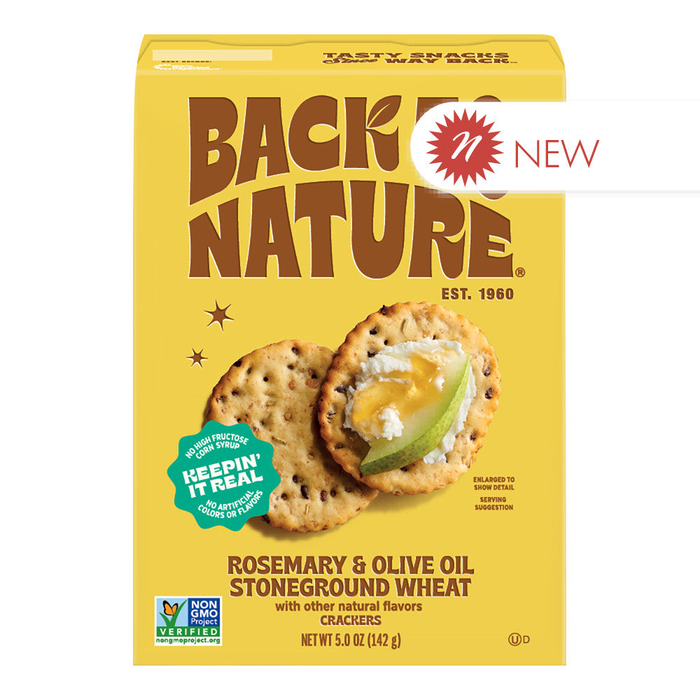 Wholesale Back To Nature - Rosemary & Olive Oil Cracker - 5Oz- Bulk