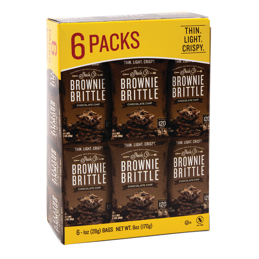 Wholesale Sheila G'S Brownie Brittle Snack Pack 1 Oz Pack 6 Ct Box- Bulk