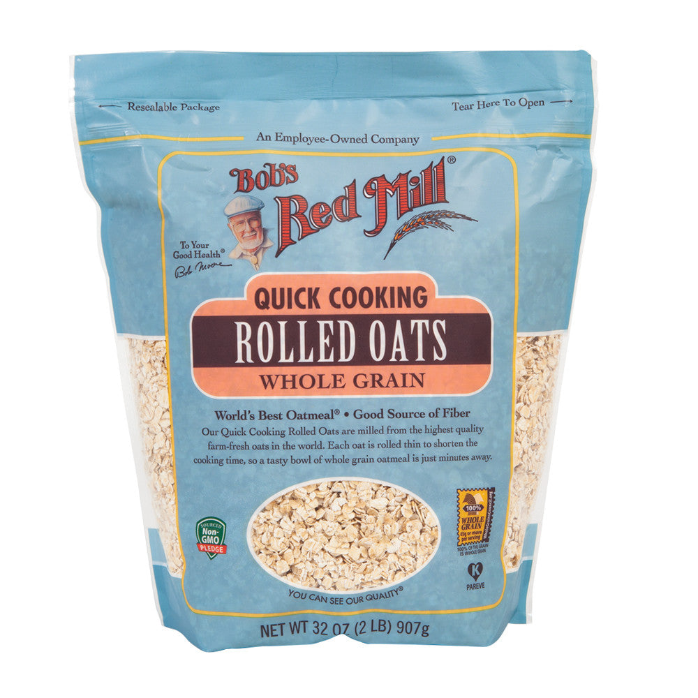 Bob'S Red Mill Quick Cooking Rolled Oats 32 Oz Pouch