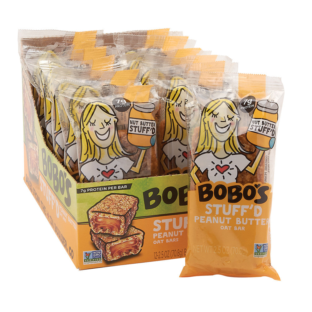 Wholesale Bobo'S Peanut Butter Filled Oat 2.5 Oz Bar- Bulk