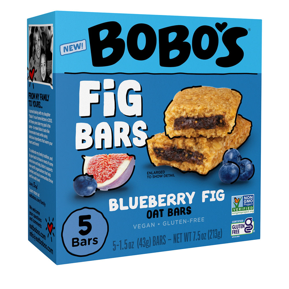 Wholesale Bobo'S - Blueberry Fig Bars(5Ct) - 7.5Oz- Bulk