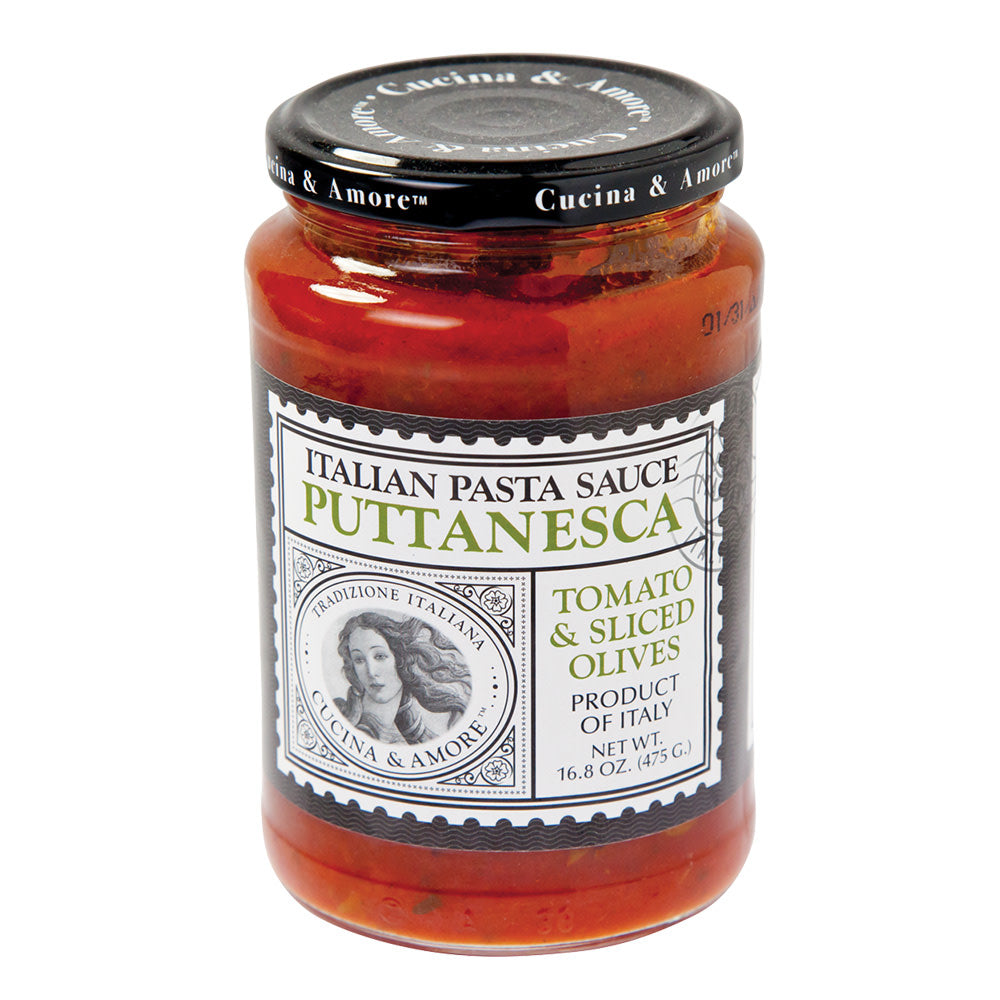 Wholesale Cucina & Amore Puttanesca Sauce 16.8 Oz Jar- Bulk