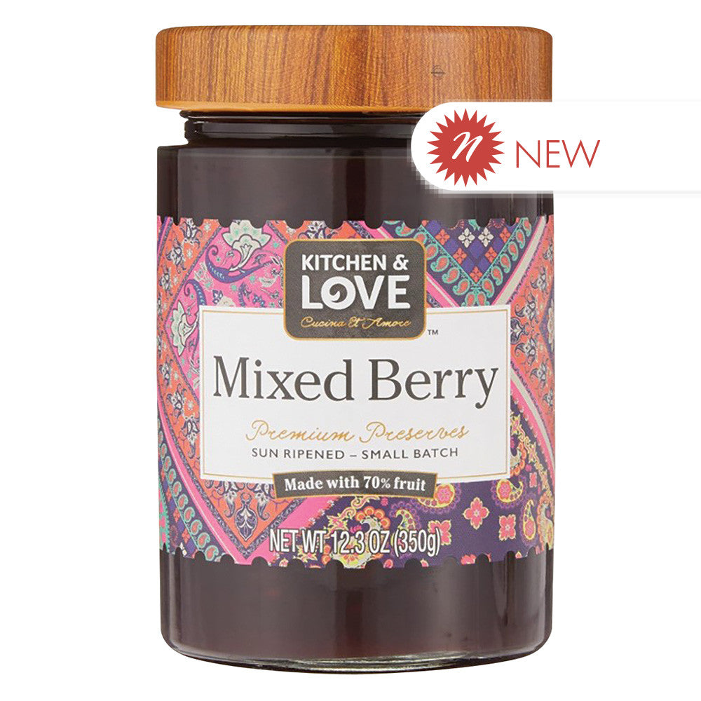 Wholesale Kitchen & Love - Preserves Mixed Berry - 12.3Oz- Bulk