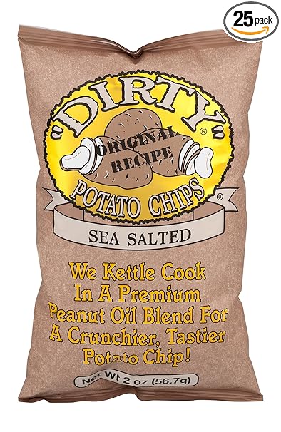 Dirty Sea Salted Potato Chips 2 Oz
