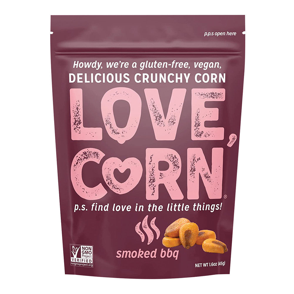Wholesale Love Corn Smoked Bbq 1.6 Oz Pouch- Bulk