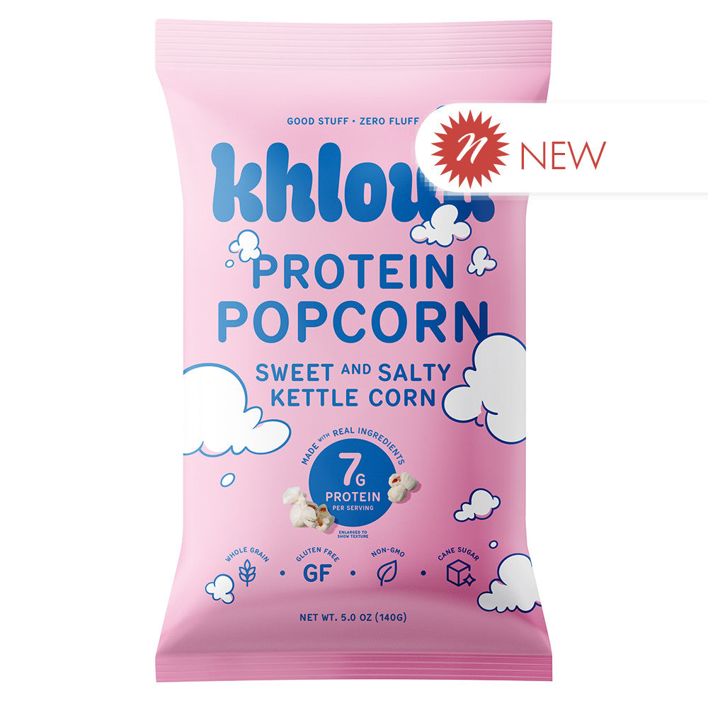 Wholesale Khloud Sweet & Salty Kettle Corn Protein Popcorn 5 Oz Bag- Bulk