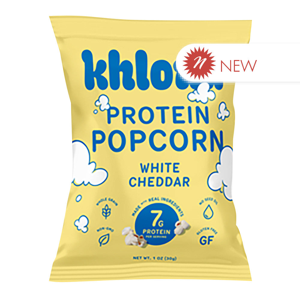 Wholesale Khloud - Protein Popcorn White Cheddar - 1Oz- Bulk