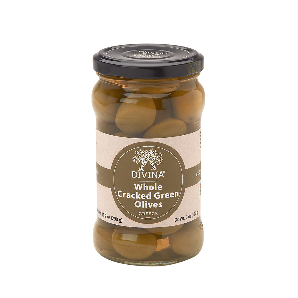 Wholesale Divina Cracked Green Olives 6 Oz Jar- Bulk