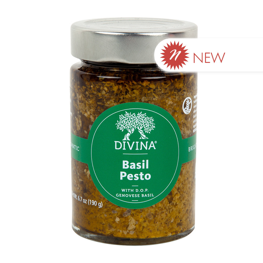 Wholesale Divina - Basil Pesto - 6.7Oz- Bulk