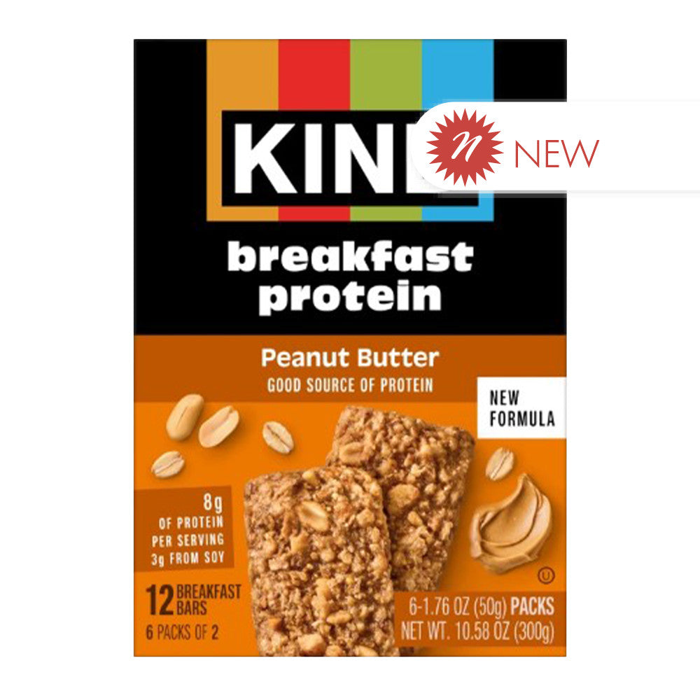 Wholesale Kind - Breakfast Bar - Protein Peanut Btr(6Ct) - 10.58Oz- Bulk