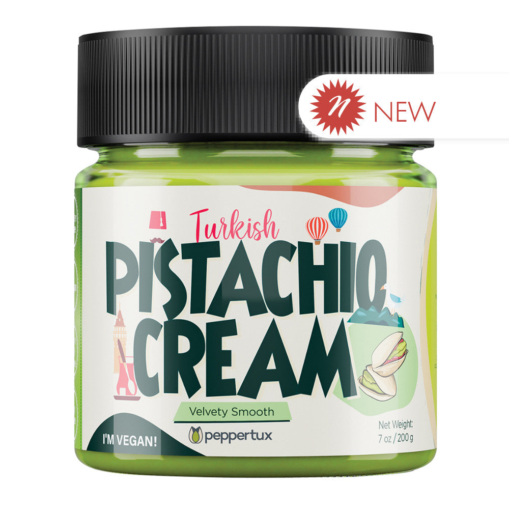 Wholesale Peppertux Turkish Pistachio Cream 7 Oz Jar- Bulk