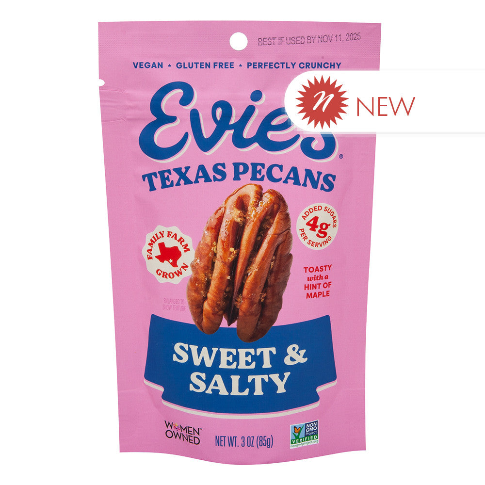 Wholesale Evie'S - Pecans - Sweet & Salty - 3Oz- Bulk