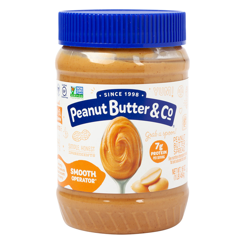 Wholesale Peanut Butter Co Smooth Operator Peanut Butter 16 Oz Jar- Bulk